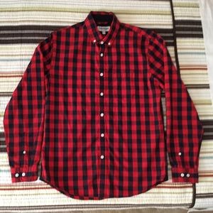 🔥Express Red&Black Softwash Plaid NWOT🔥